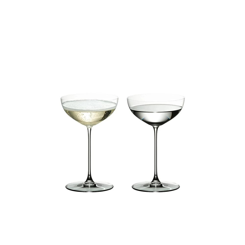 Riedel Veritas Set Of 2 Coupe/Cocktail Glasses