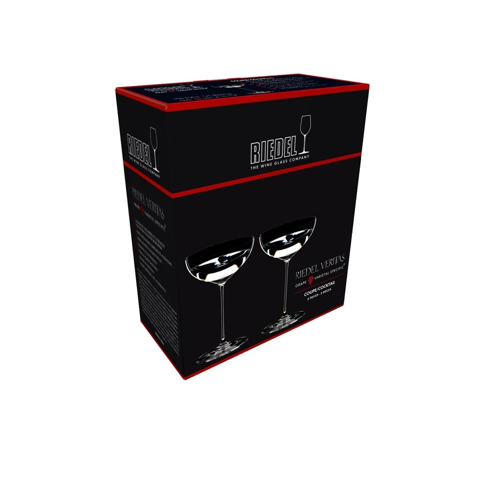 Riedel Veritas Set Of 2 Coupe/Cocktail Glasses - Image 3